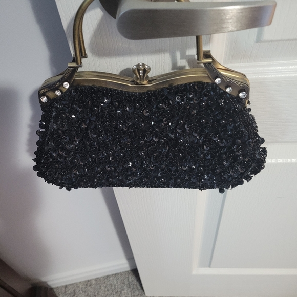 Black beaded clutch - Picture 3 of 3